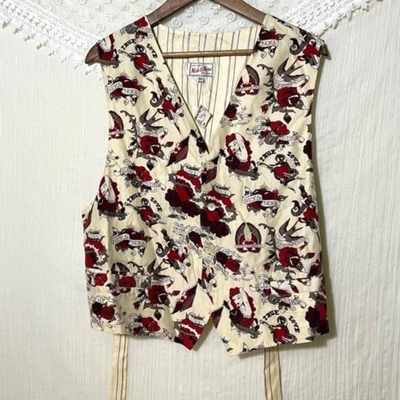 Nick and Nora Vest Women’s XL NWT Printed Waistcoat - Picture 1 of 8